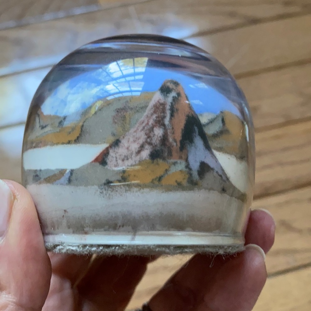 Paperweight with sand
